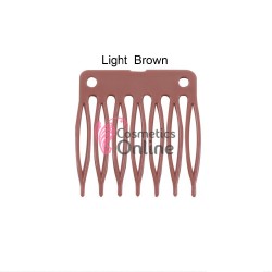 Pieptene din plastic pentru extensii cu 7 pini SBP002 Saten Deschis 